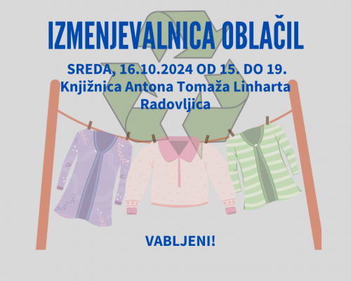 IZMENJEVALNICA OBLAČIL RADOVLJICA IZMENJEVALNICA OBLAČIL RADOVLJICA